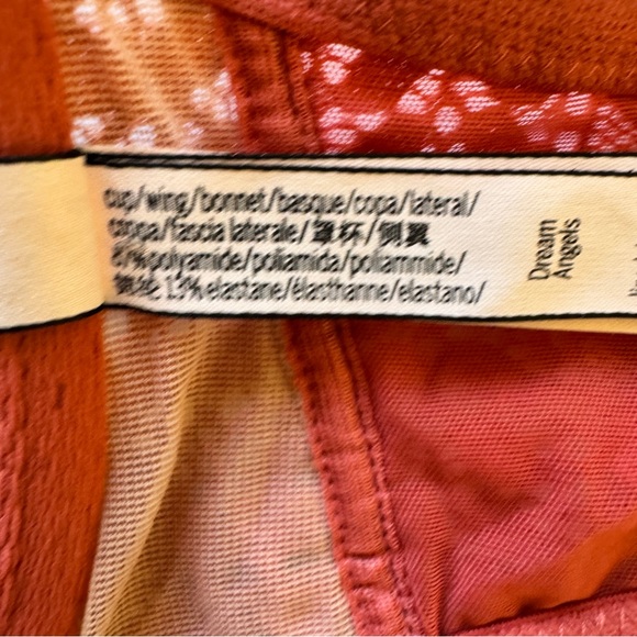 Victoria's Secret Bra Dream Angels Lined Demi Lace Racerback Front Closure 32DDD - Picture 7 of 14